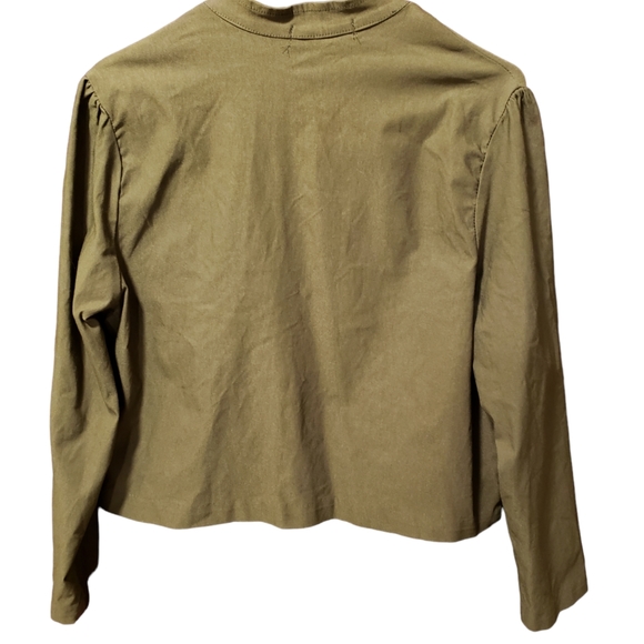 Hybrid Women's Military Style Crop Jacket   Green USA - Picture 2 of 6